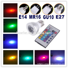 3W RGB led spot light led light garden spot lights gu10 240v led spot light